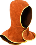 Welding Hood Leather Full Head Cover with Neck Drape - Heavy Duty