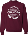 Humorous Dad Myth Legend Sweatshirt Perfect for Father's Day Gift