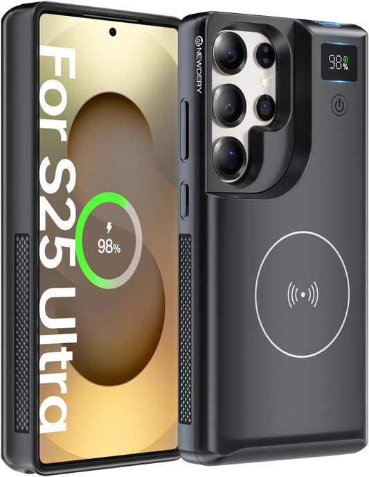 NEWDERY Samsung Galaxy S25 Ultra Battery Case with 10000mAh Power