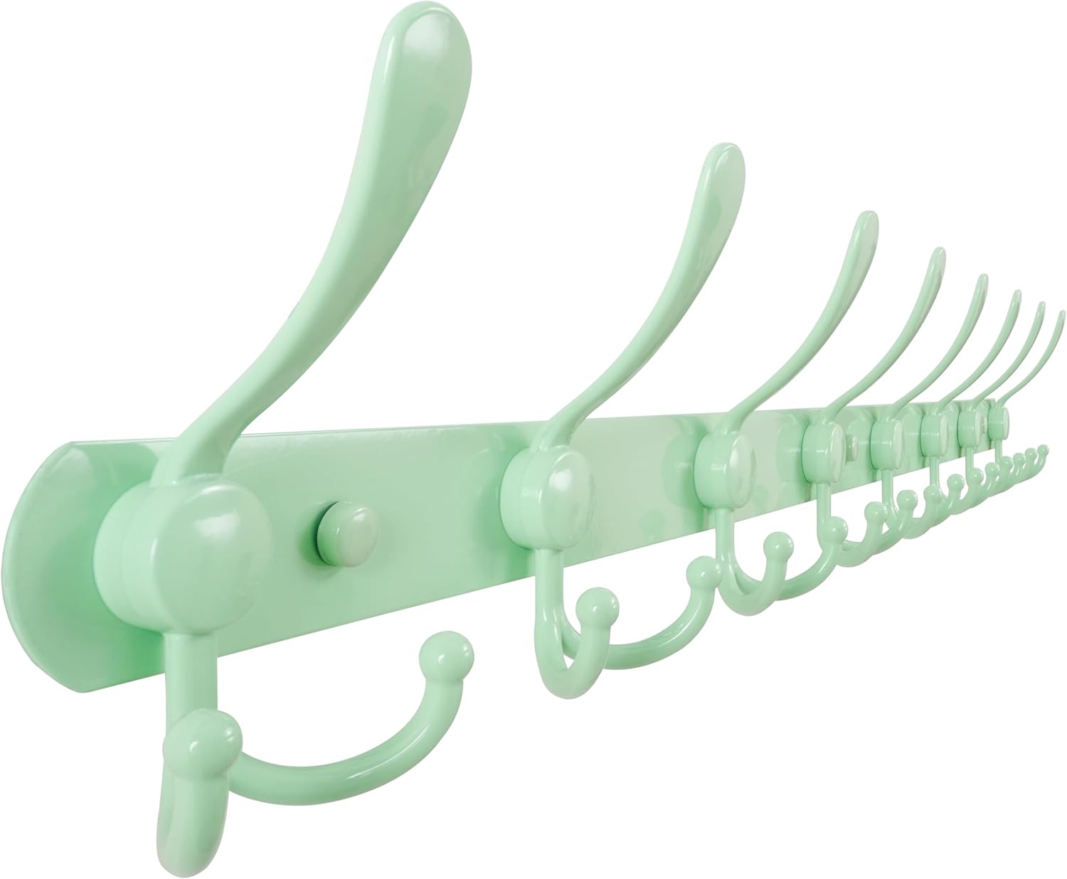 Dseap Coat Rack Wall Mount - Heavy Duty 8-Tri-Hooks for Entryway