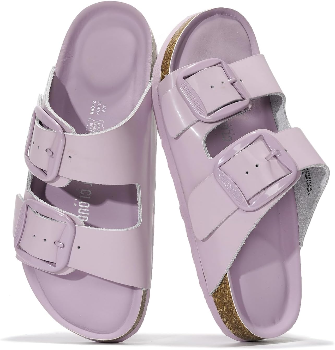 Project Cloud Genuine Leather Flat Sandals for Women 2025