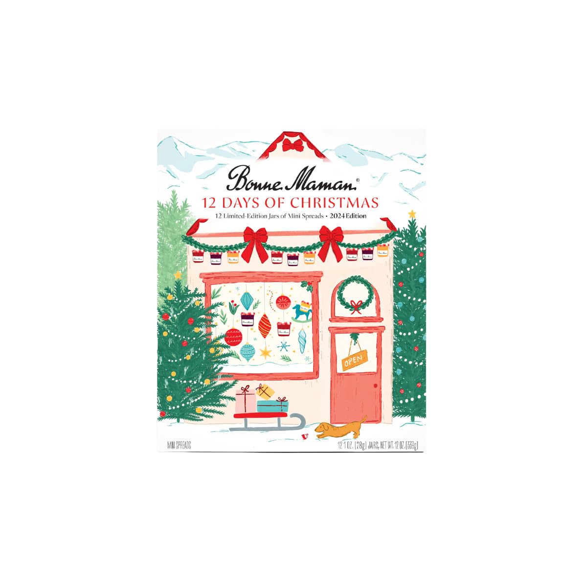 Bonne Maman 2024 Limited Edition 12 Days of Christmas Spreads