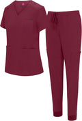 Natural Uniforms Womens 10 Pocket Cool Stretch Jogger Scrub Set 93%