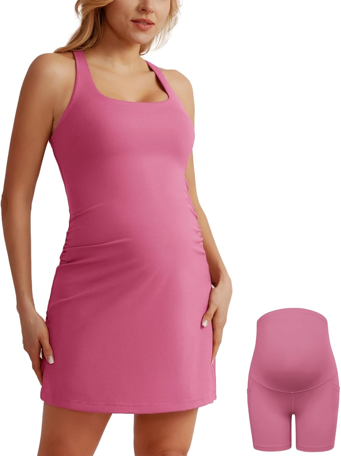 Maacie Maternity Tennis Dress with Built-in Bra and Shorts