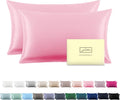 Silk Pillowcase for Hair and Skin Queen Set of 2 - Soft, Breathable