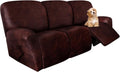 molasofa Recliner Sofa Covers - Stretch Leather-Like 8-Piece Slipcover