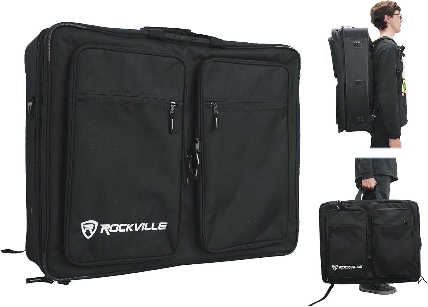 Rockville BP-MIX2621 Padded Mixer Bag for DJs and Studios
