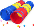 PigPigPen Kids Tunnel for Toddlers Pop Up Play Tunnel - Classic 2 Pack