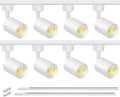 VANoopee 8-Light LED Track Lighting Kit - Dimmable Warm White