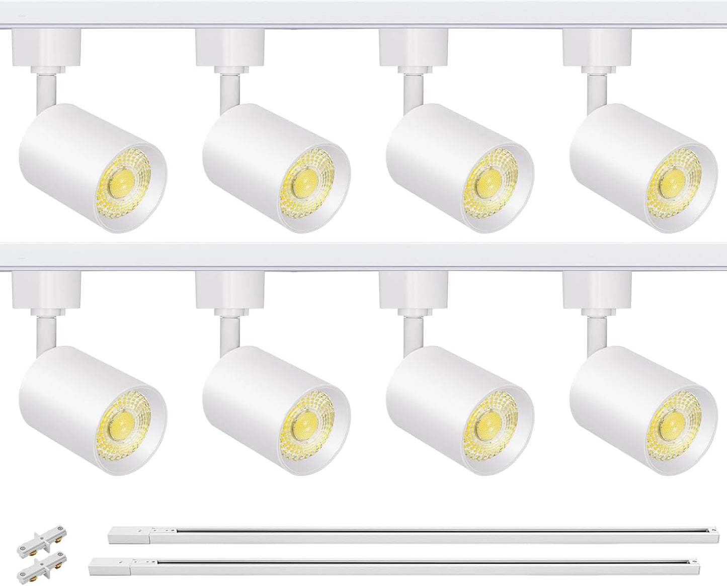 VANoopee 8-Light LED Track Lighting Kit for Bright Spaces