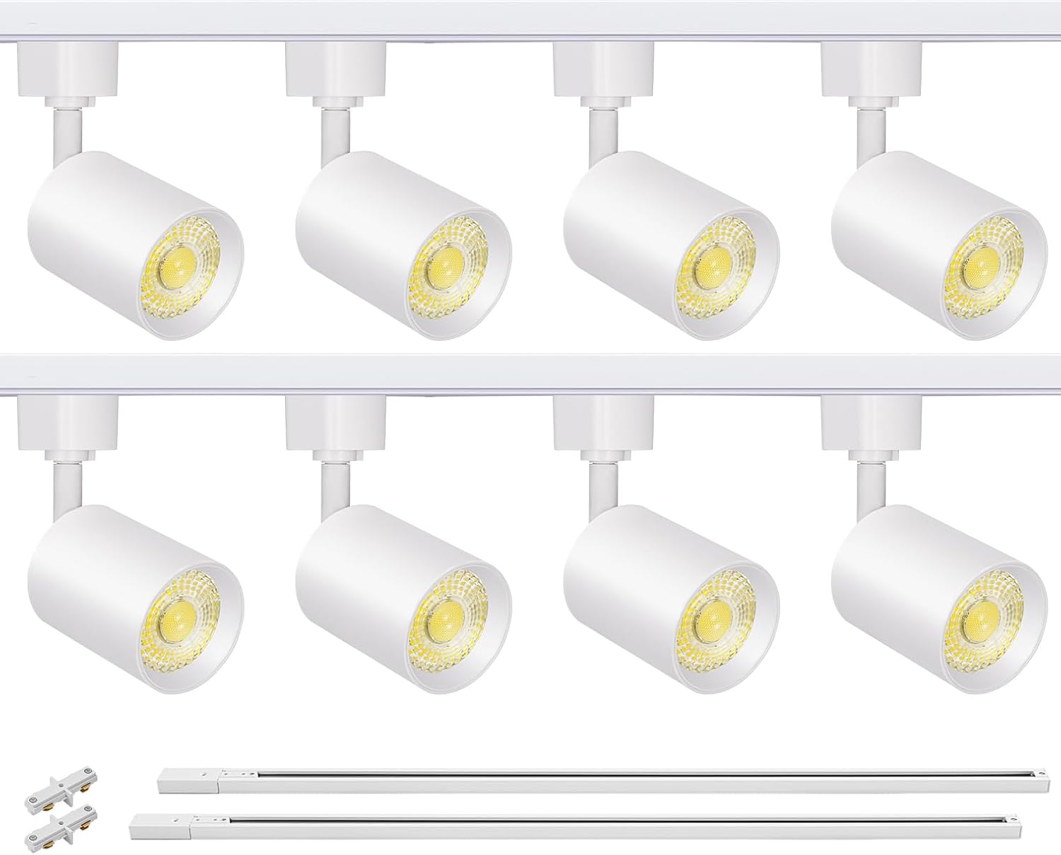 VANoopee 8-Light LED Track Lighting Kit for Bright Spaces