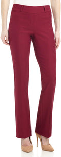 Womens Barely Bootcut Stretch Office Pants - Pull-On Comfort