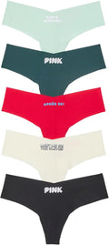 Victoria's Secret PINK No Show Thong Underwear Multi Pack