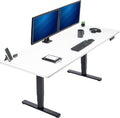VIVO Electric 83 x 30 in Dual Motor Sit Stand Desk - Smooth Height
