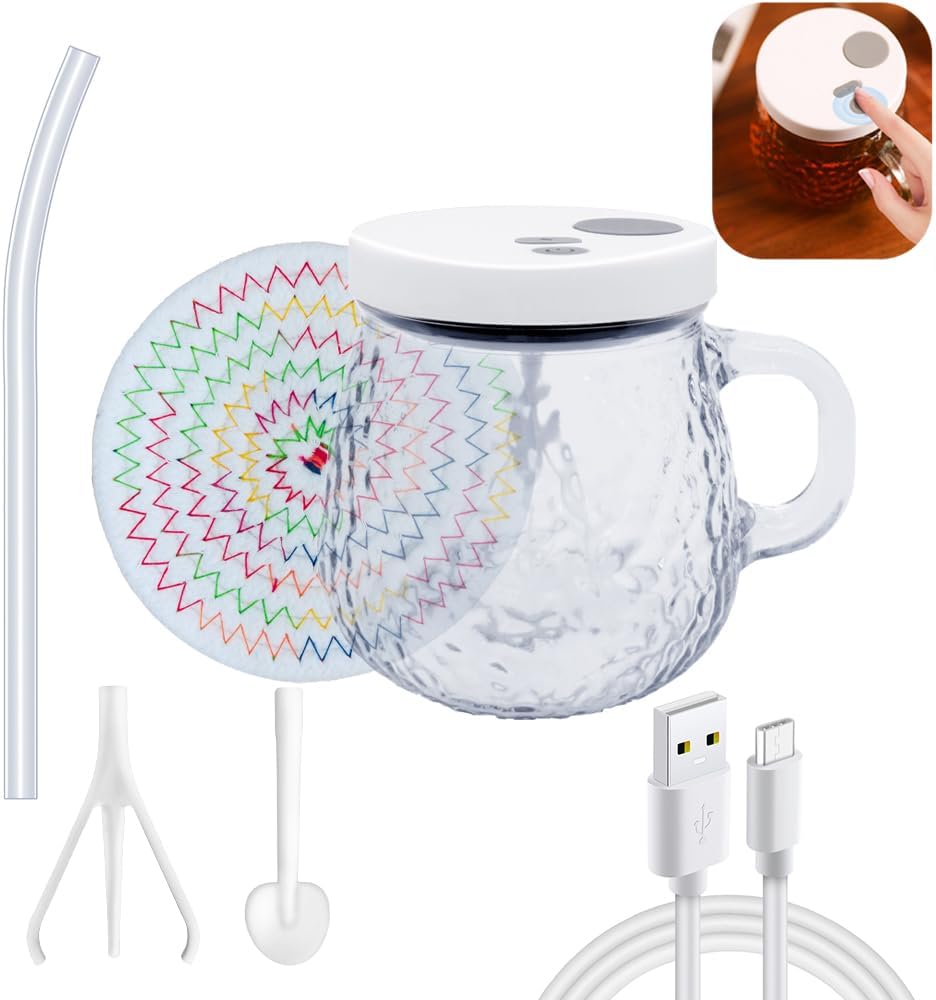 Rechargeable Self-Stirring Mug - Enjoy Effortless Mixing!
