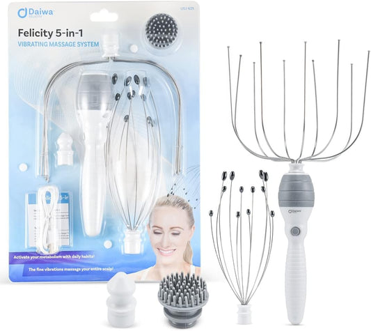 Daiwa Felicity Scalp Massager Set - Stress Relief