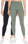 Balance Collection Womens Easy 25in High Rise Ankle Legging 2-Pack