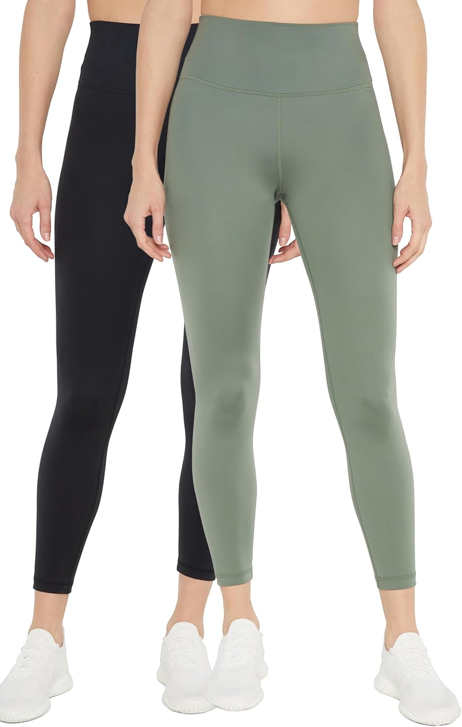 Balance Collection Womens Easy High Rise Ankle Legging 2 Pack