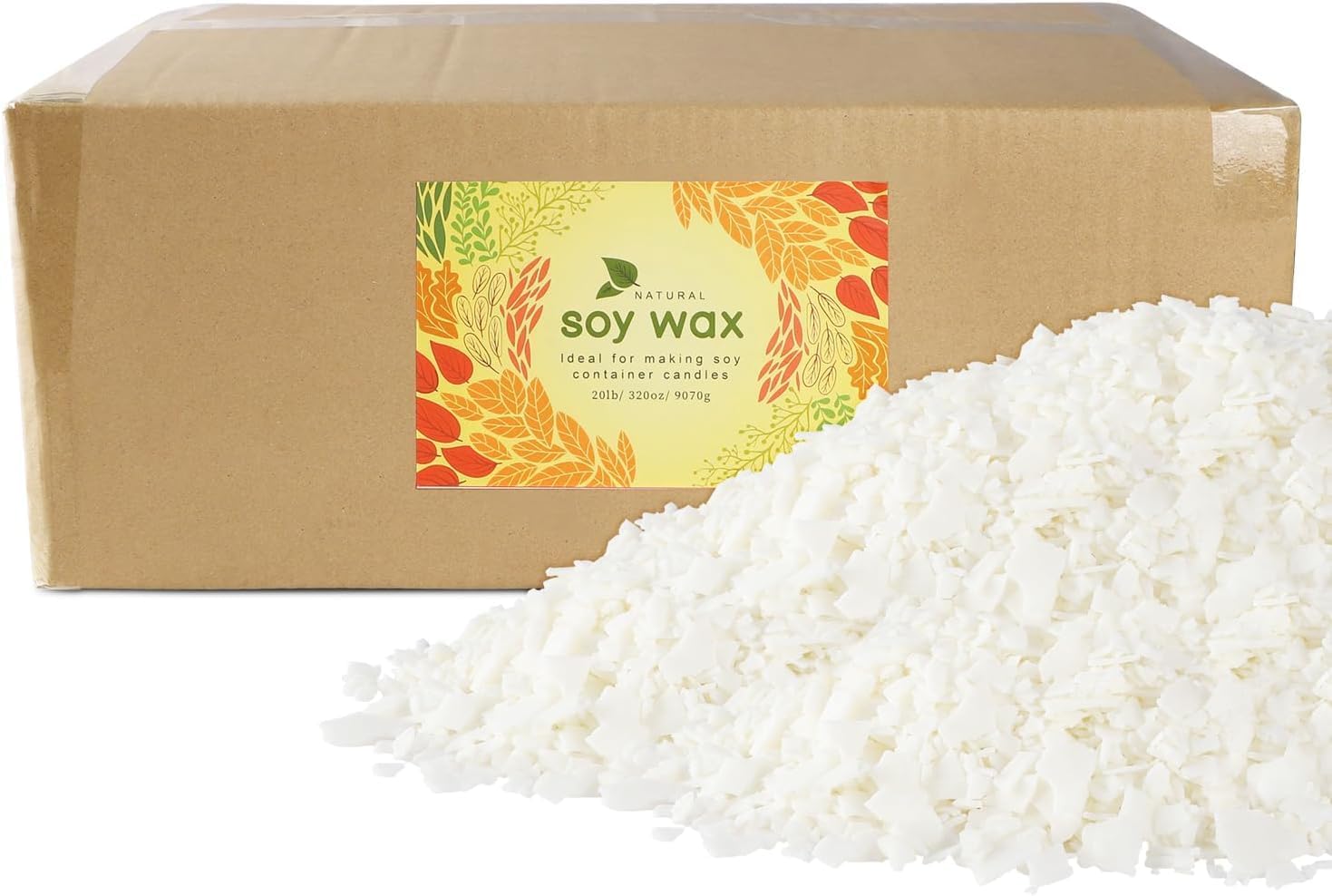 Natural Soy Wax for Candle Making 20 lb Bag - Perfect for DIY