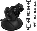 TiToeKi Dash Cam Suction Mount with 15+ Swivel Ball Adapters