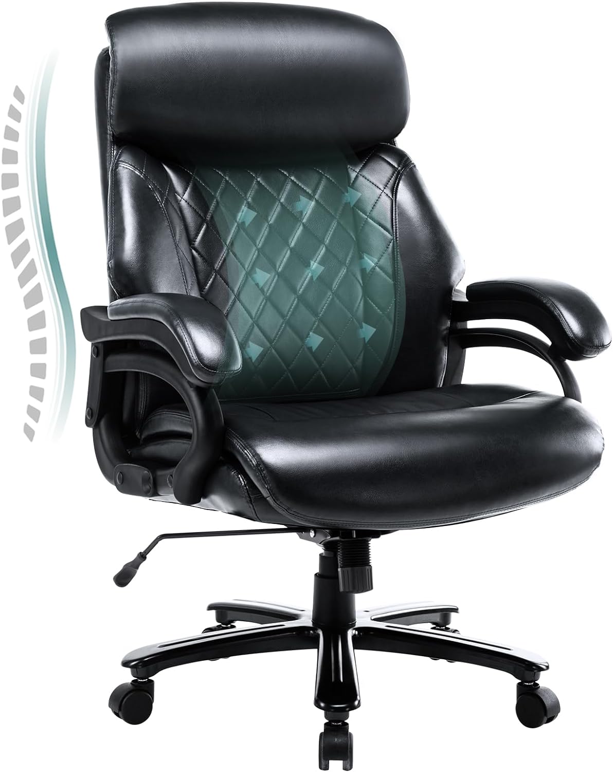 COLAMY Big & Tall Executive Chair - 400lbs Capacity