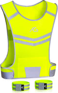 GoxRunx Reflective Running Vest High Visibility Night Safety Vest