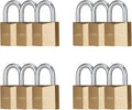 Locks with Keys 12 Pack Brass Keyed Alike Weatherproof Padlocks