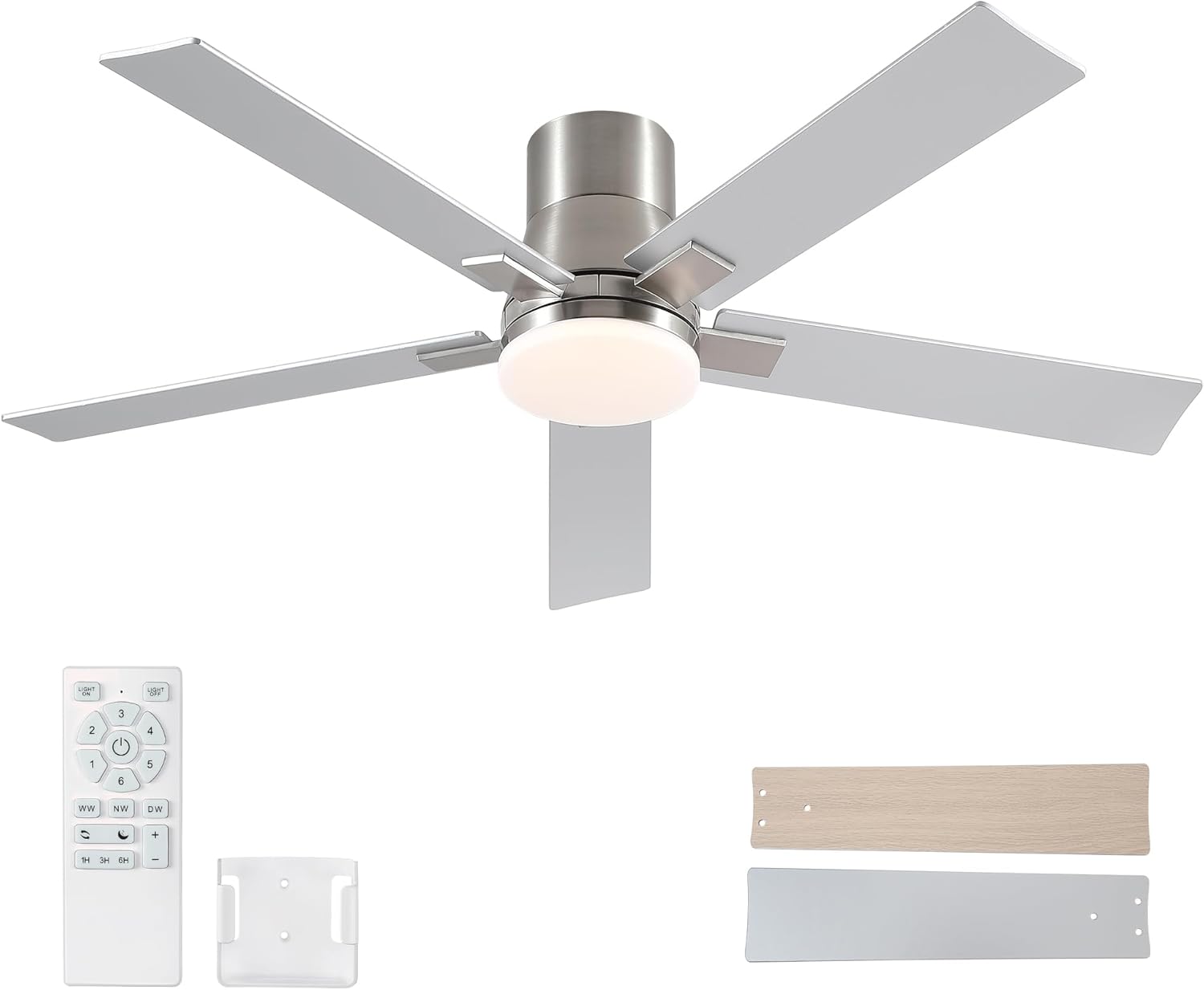 52 Inch Ceiling Fan with Lights and Remote for Any Space