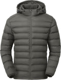 Men's Lightweight Puffer Jacket with Detachable Hood (Style 4CZ7)