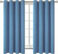 Faded Denim Blackout Curtains 52 x 63 in - Set of 2 Panels