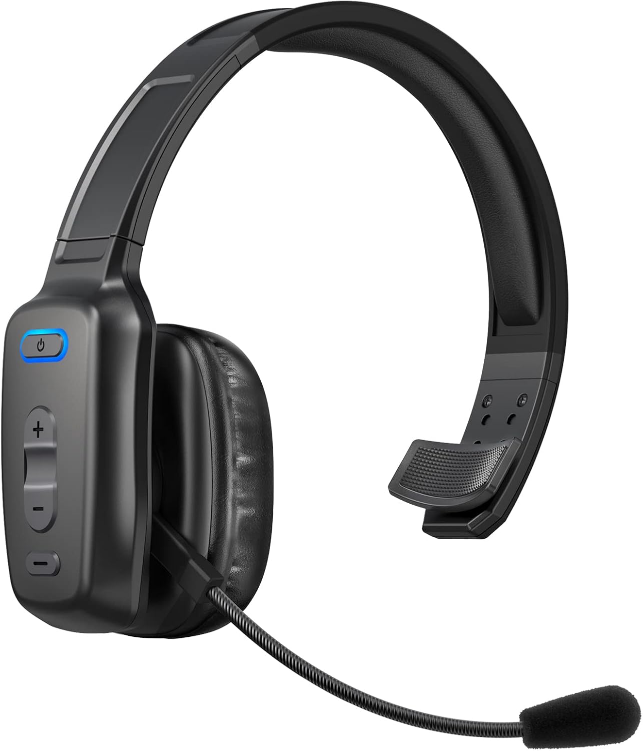 LEAYU Wireless Trucker Headset - Noise Canceling Mic, 60Hrs Talk Time