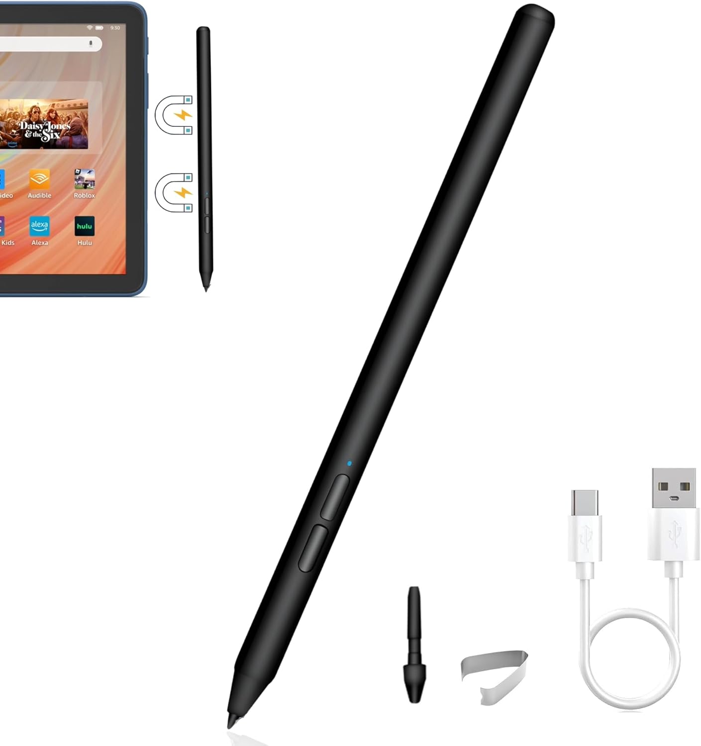 USI 2.0 Stylus Pen for Fire Max 11 & Fire HD 10 - Queleay