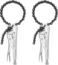 MAXPOWER 9-Inch Locking Chain Clamp with 19.7-in Chain - Strong Hold