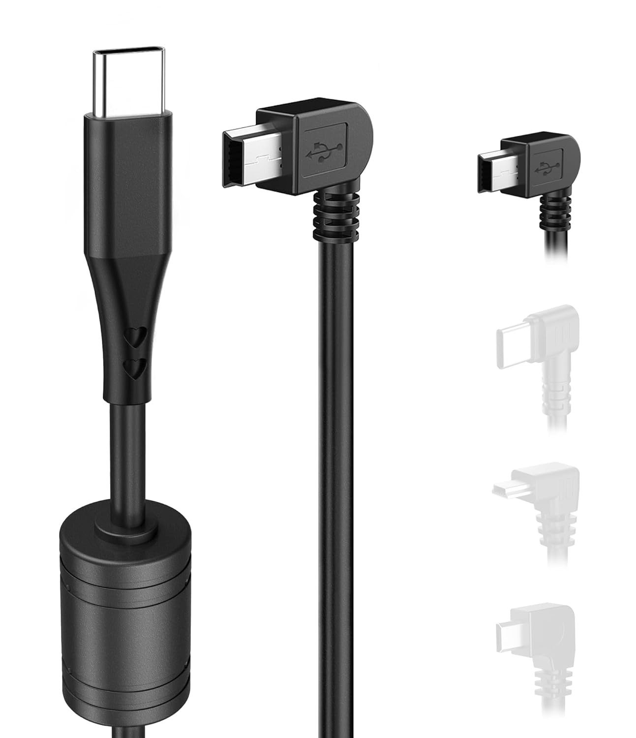 15Ft 18AWG Garmin Dash Cam Charger Cable - Fast Charging