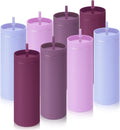 Baderke 8 Pcs 16 oz Skinny Tumblers for Stylish Drinks