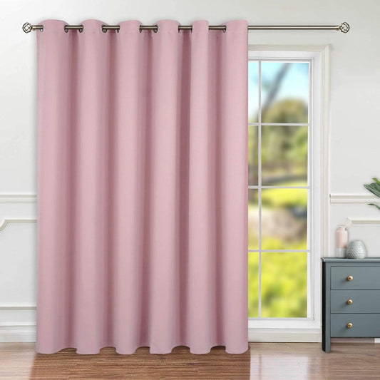 BGment Room Darkening Curtain for Sliding Door, 120 Wide Panel