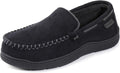 Zigzagger Men's Moccasin Slippers Memory Foam Loafers - Warm sole