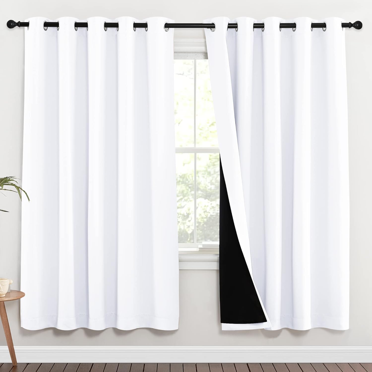 NICETOWN 100% Blackout Window Curtain Panels for Total Darkness