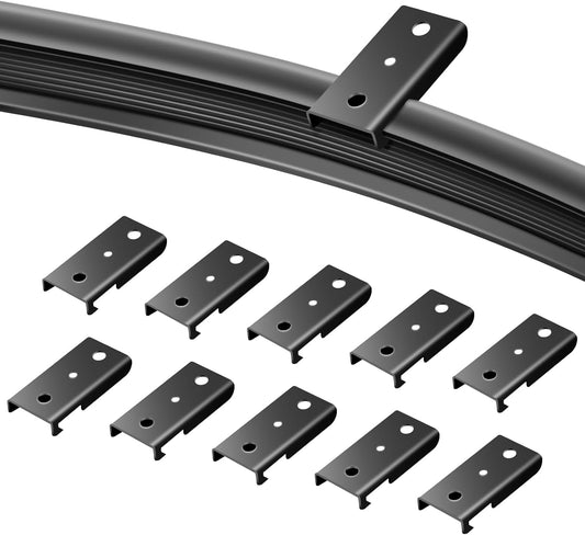 10 Pack Black Ceiling Mount for Curved Curtain Tracks