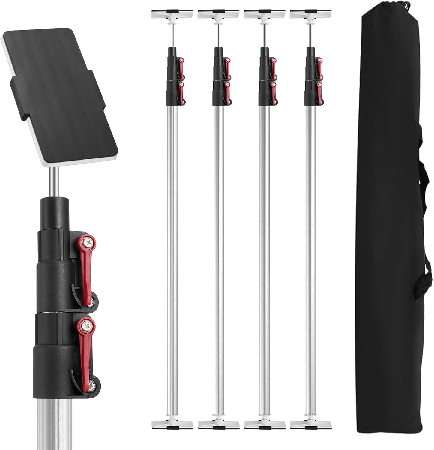 10FT Dust Barrier Poles Kit for Renovation and Isolation Work