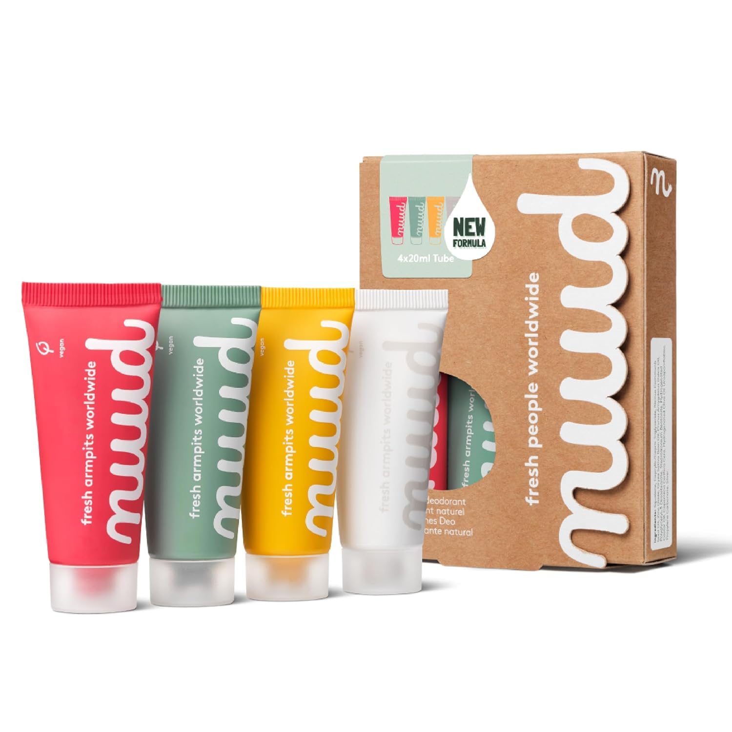 nuud Family Pack Natural Vegan Cream Deodorant for All