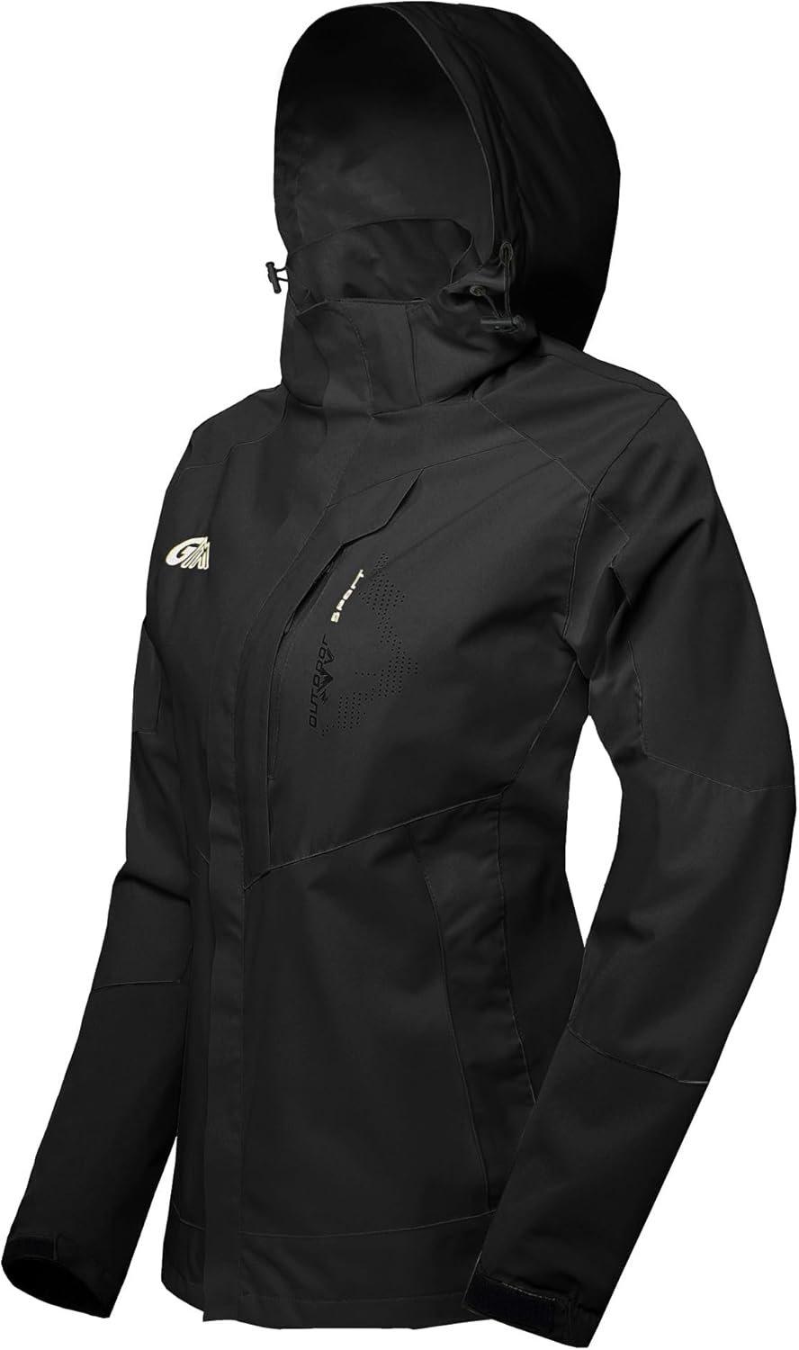 Women's Rain Jackets Waterproof Lightweight Windbreaker for Outdoors