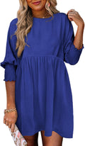 Dokotoo Womens Fall Tunic Dress Short Sleeve - Flowy Babydoll Fit are