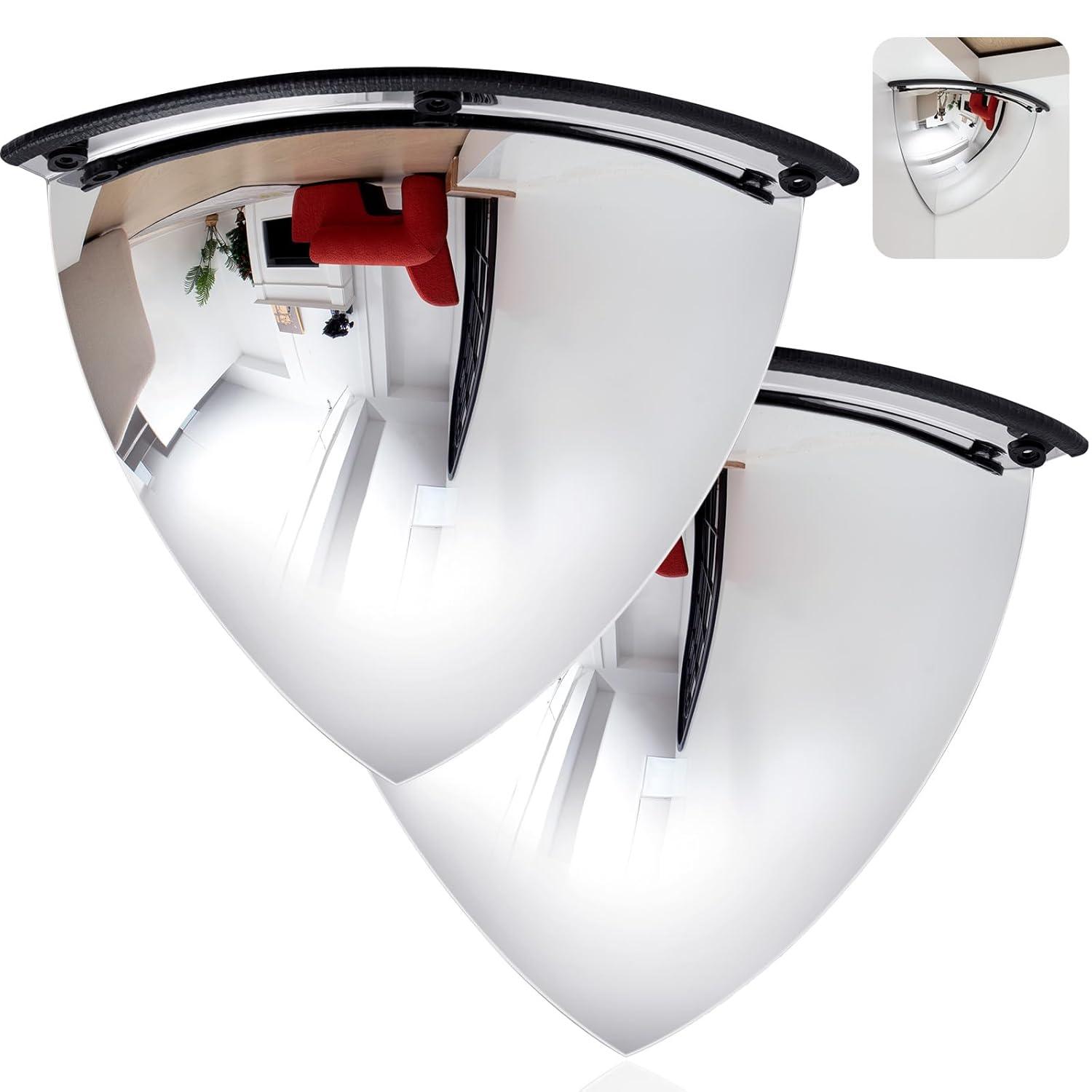 Acrylic Convex Mirror for Blindspot Safety - 18 Inch Dome