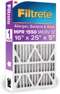 Filtrete 16x25x5 AC Furnace Air Filter MPR 1550 - Allergy Friendly