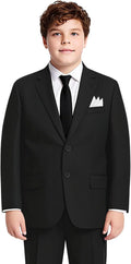 Boys Plus Size Husky Stretch Suit Set Youth Sizes 8-20 - Tailored Fit