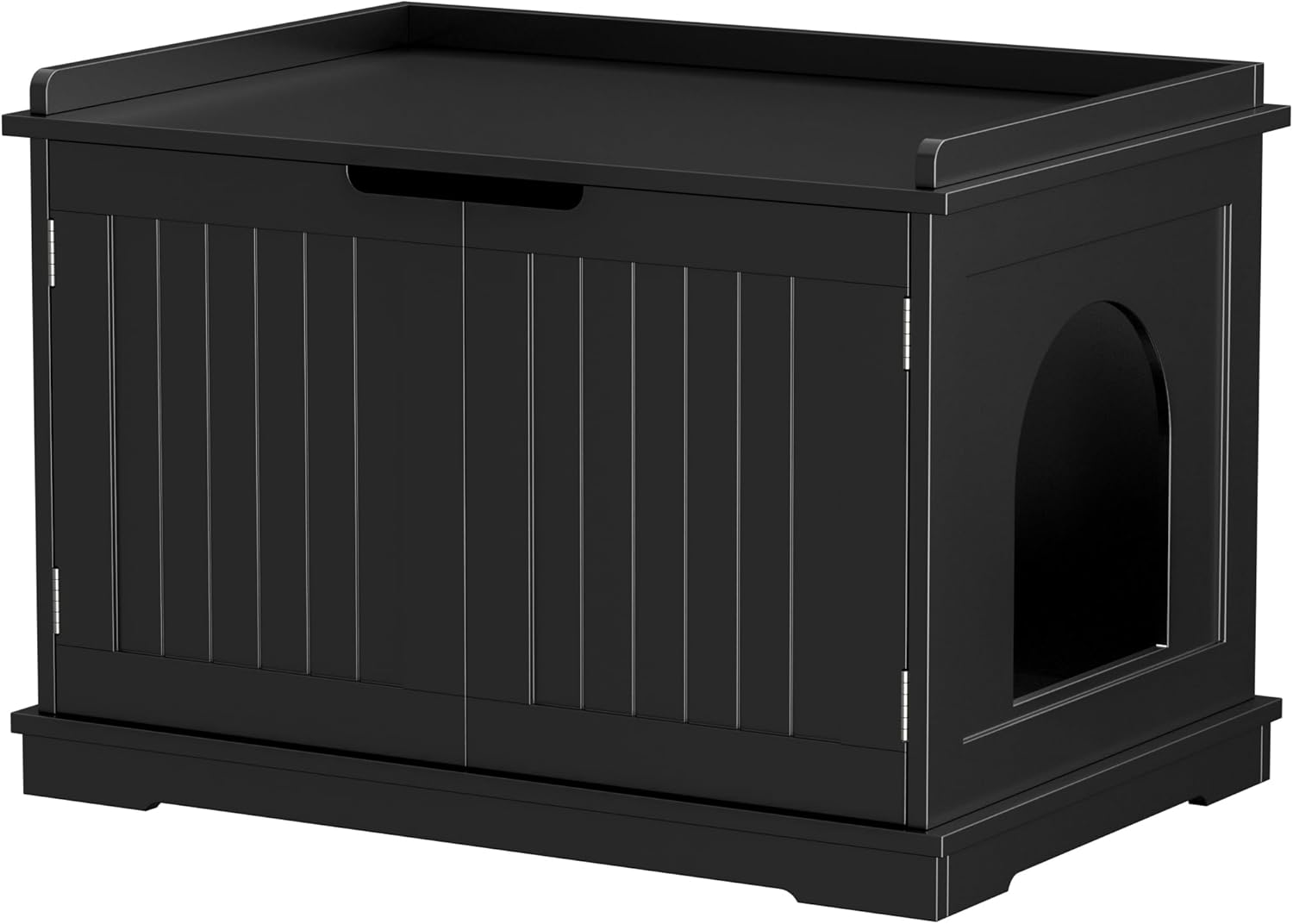 Zeny Cat Litter Box Enclosure, Modern Storage Bench for Cats