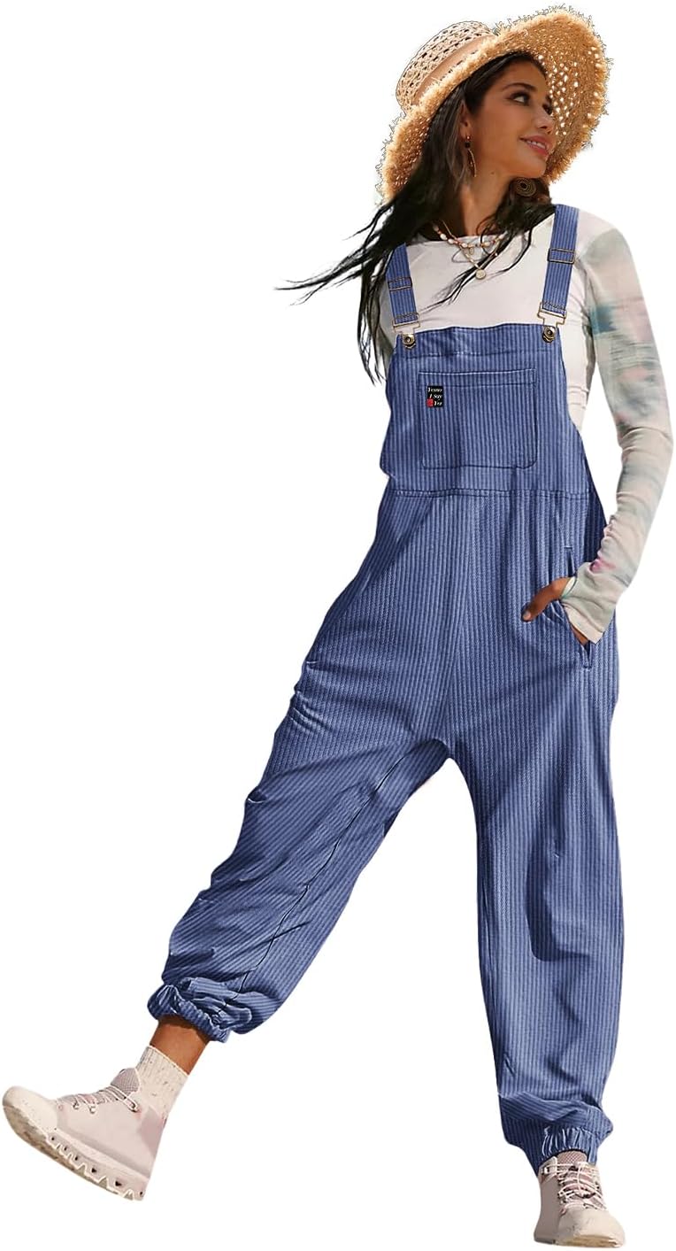 YESNO Women's Casual Corduroy Overalls for Stylish Comfort