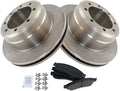 TRQ Rear Brake Pad & Rotor Kit for 2005-2012 Ford F-350