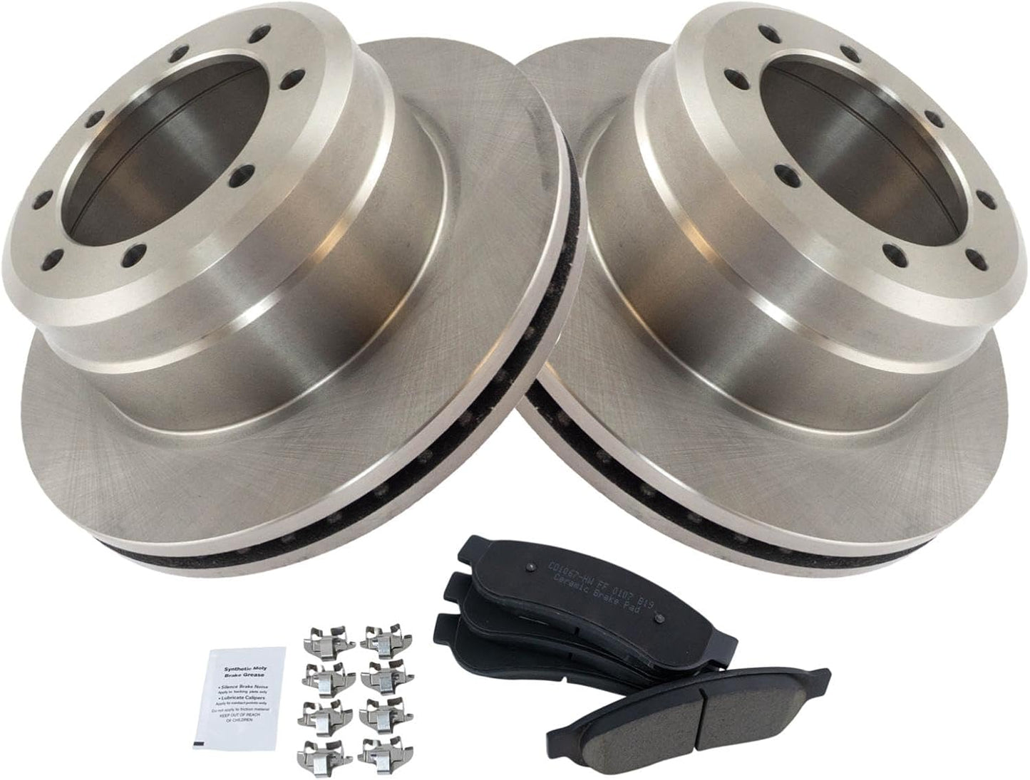 TRQ Rear Brake Pad & Rotor Kit for 2005-2012 Ford F-350